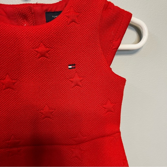 Adorable Tommy Hilfiger Infant Baby Girl Red Star Pattern Dress 3-6 Months - Picture 9 of 9